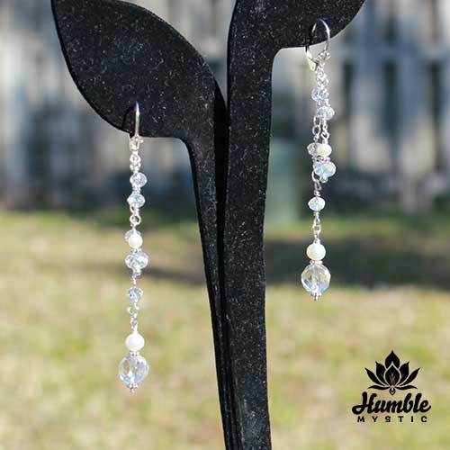 Bridal Silver Sparkle Sterling Earrings