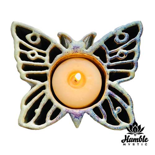 Ceramic Butterfly Candle Holder