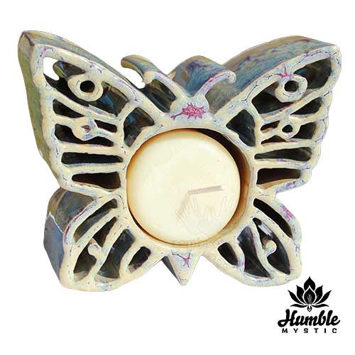Ceramic Butterfly Candle Holder