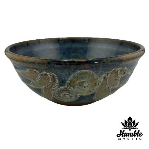Ceramic Blue Slip Bowl