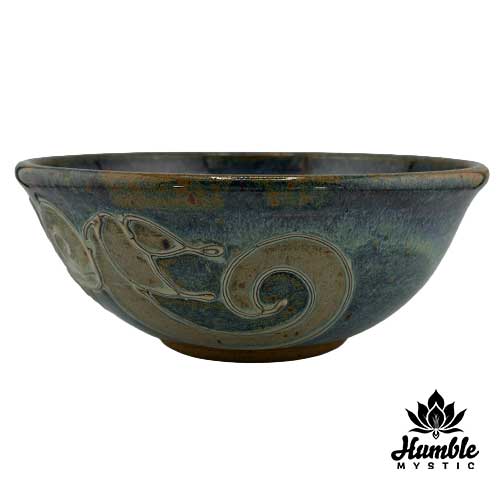 Ceramic Blue Slip Bowl