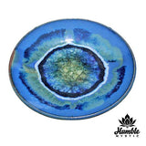 Ceramic Glass Infused Plate Cobalt