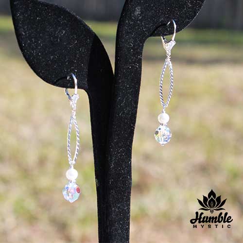 Contemporary Silver Sparkle Sterling Earrings