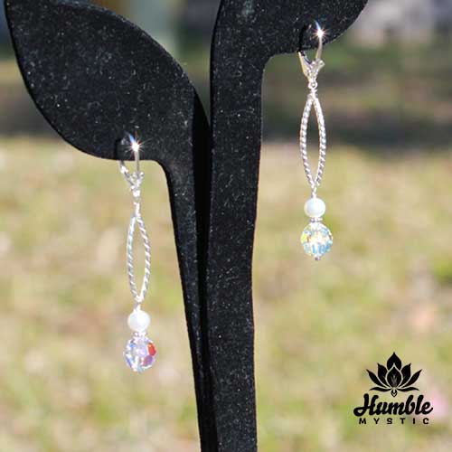Contemporary Silver Sparkle Sterling Earrings