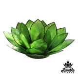 Lotus Candle Holder Green