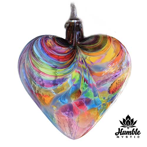 Heart Ornament Rainbow Classic
