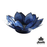 Lotus Candle Holder Indigo Blue