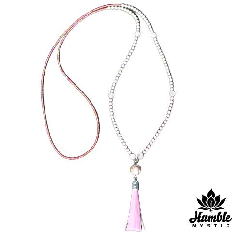 Necklace Mala Rose Quartz Soft Pink