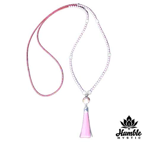 Necklace Mala Rose Quartz Soft Pink