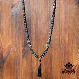 Necklace Mala Black Gold