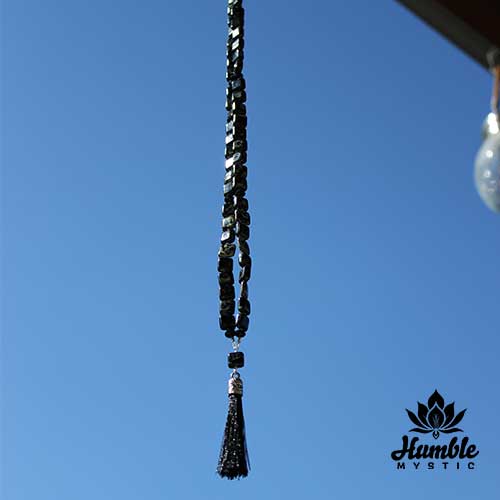 Necklace Mala Black Gold