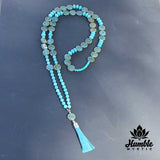 Necklace Mala Turquoise Green Blue