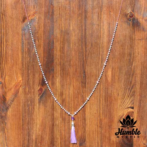 Necklace Mala Rainbow Purple