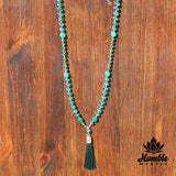 Necklace Mala Emerald Green