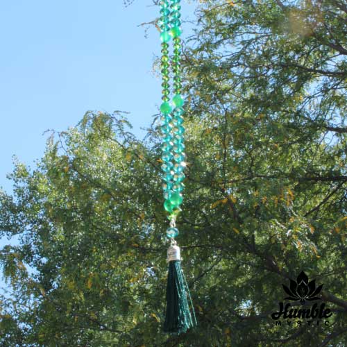 Necklace Mala Emerald Green
