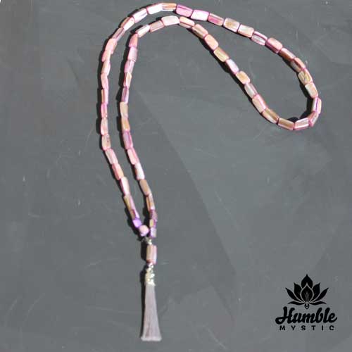 Necklace Mala Lavender Kunzite