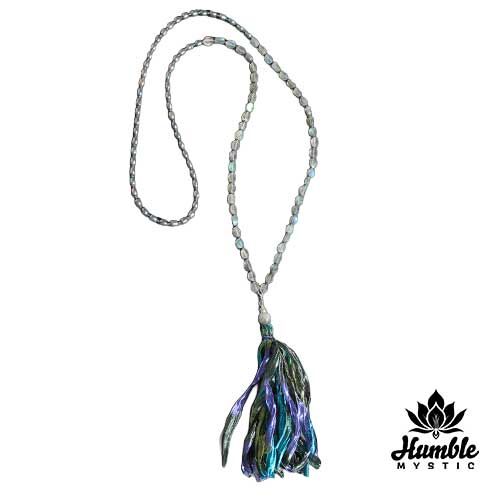 Necklace Mala Labradorite Pearl