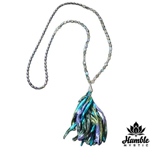 Necklace Mala Labradorite Pearl