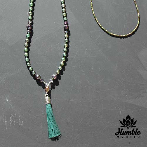 Necklace Mala Fall Forest