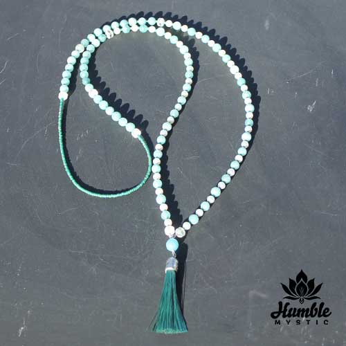 Necklace Mala Aquamarine