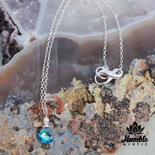 Necklace Sapphire Blue Sterling
