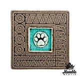 Ceramic Coaster Paw Print
