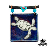 Ceramic Raku Turtle Art Small