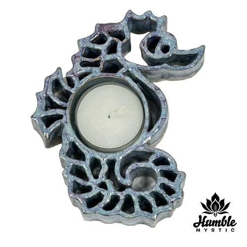 Ceramic Seahorse Votive Holder