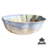 Ceramic Serving Bowl Wavy Edge