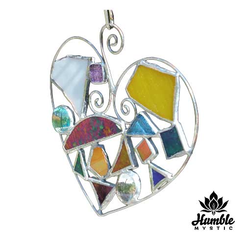 Stained Glass Heart Ornament