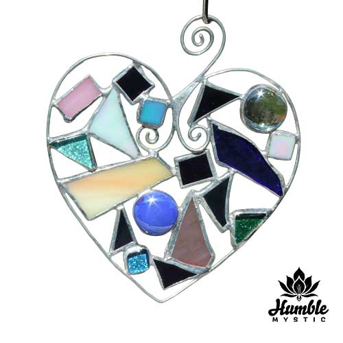 Stained Glass Heart Ornament
