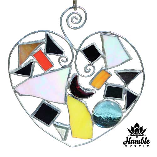 Stained Glass Heart Ornament
