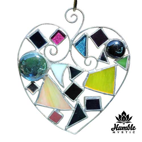 Stained Glass Heart Ornament