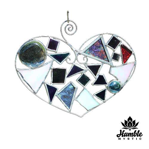 Stained Glass Heart Ornament