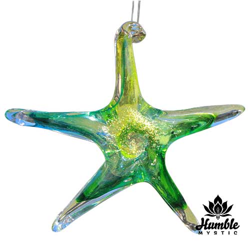 Starfish Green Gold Ornament
