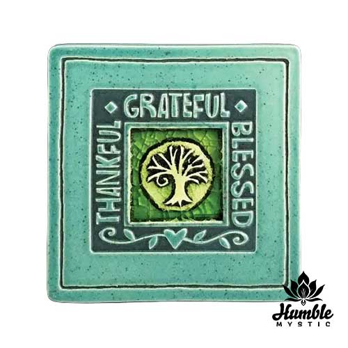 Ceramic Coaster Thankful