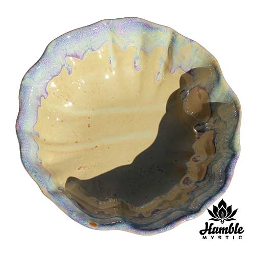 Ceramic Serving Bowl Wavy Edge